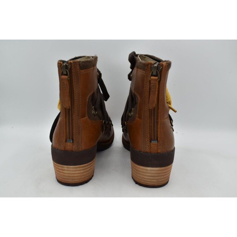Merrell Womens Size 11 Shiloh II Warm Oak Leather Lace Up Boots Shoes - Picture 4 of 11